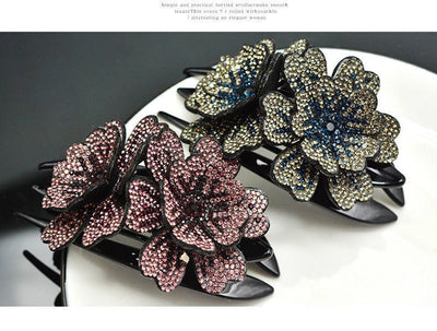 Korean Elegant Elegant Three-tooth Clip Hair Clip Mom Duckbill Clip Hair Fashion Headwear Big Grab Clip Back Head Hair Accessories