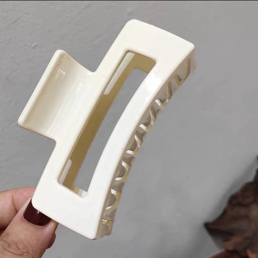 Women's Lady Korean Style IG Style Solid Color Plastic Spray Paint Hair Claws