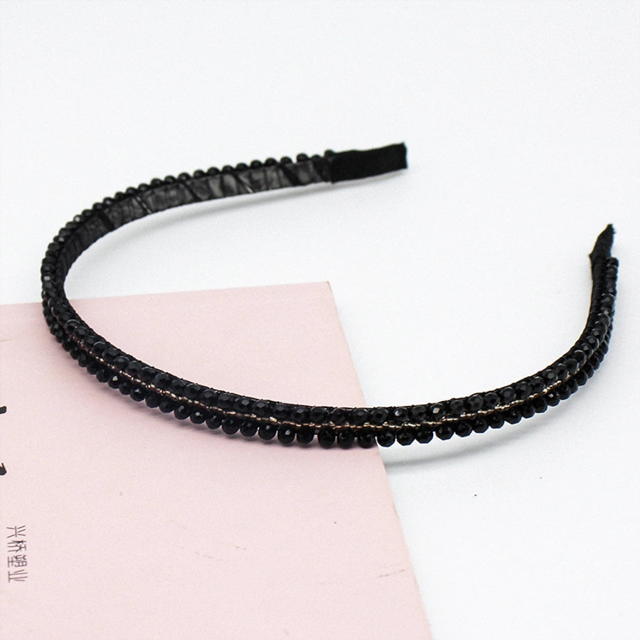 simple style geometric rhinestone hair band