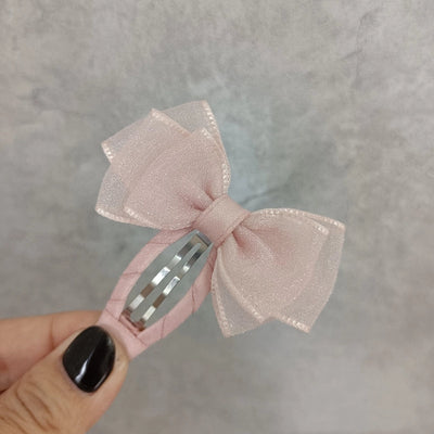 Kid'S Sweet Bow Knot Silk yarn Hair Clip