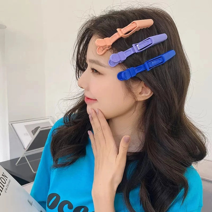 Women's Y2K Basic Solid Color Plastic Hair Clip