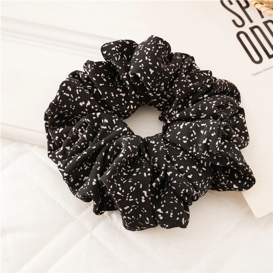 fashion polka dots cloth hair tie 1 piece