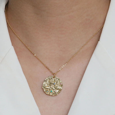 Brass Plating Constellation Pendant Necklace