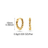 1 Pair Casual Simple Style Solid Color Copper Earrings