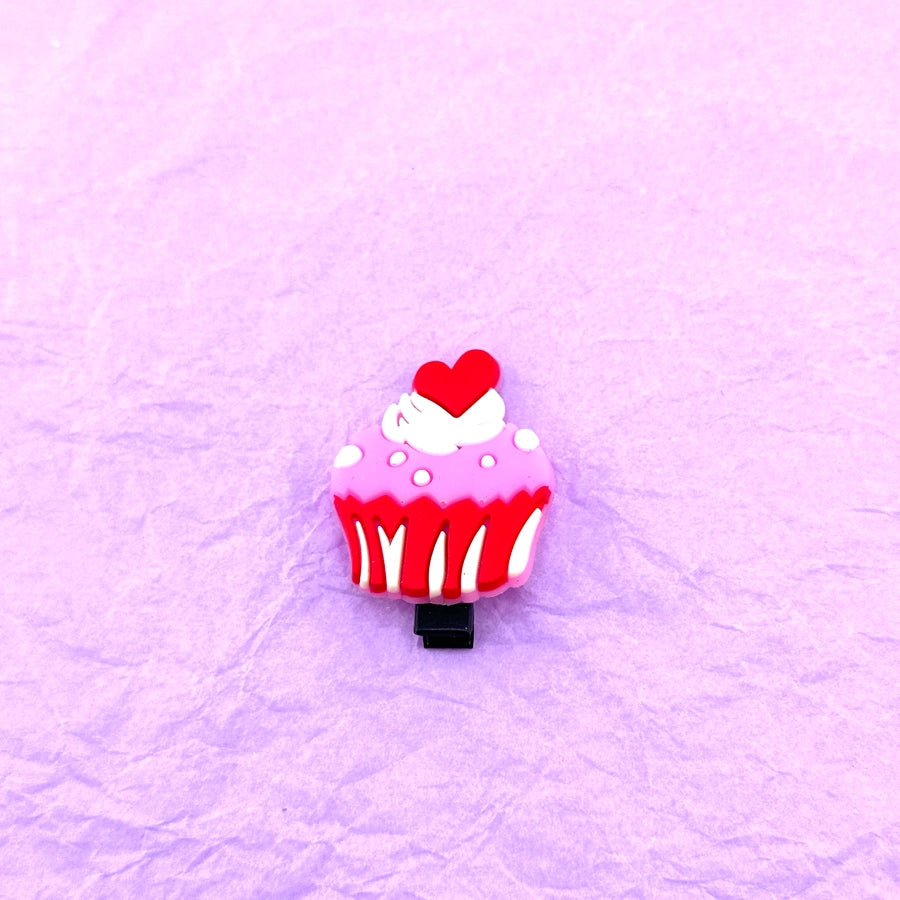 cute sweet ice cream alloy rubber hair clip