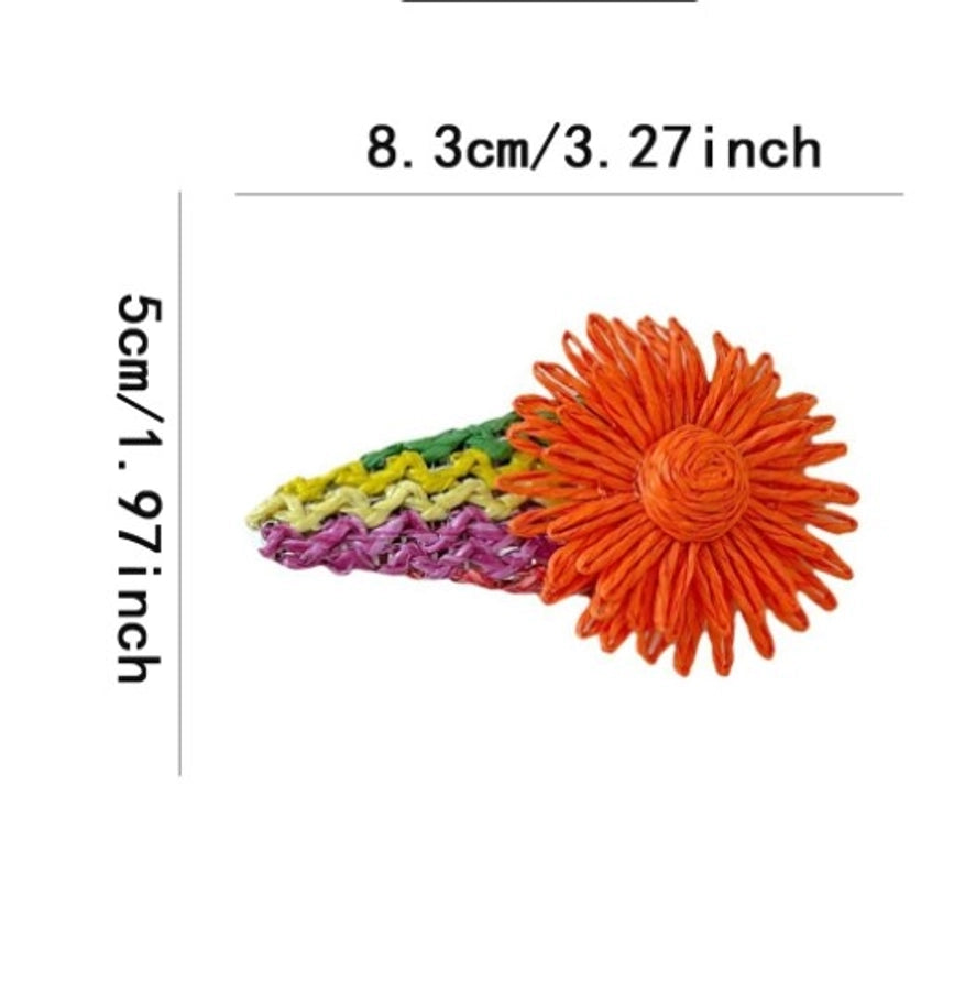 Women's Casual Sweet Daisy Plastic Hair Clip