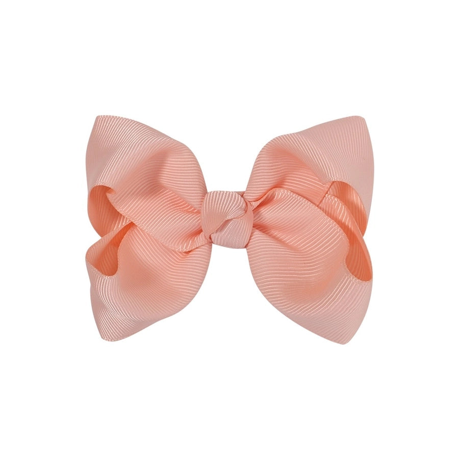 fashion bow knot polyester rib hair clip
