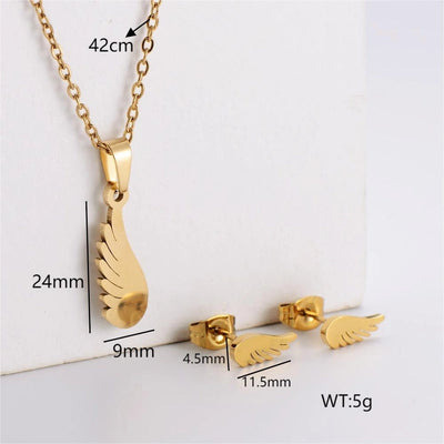 Jewelry Simple Style Classic Style Infinity Dollars Butterfly 304 Stainless Steel Jewelry Set