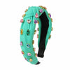 Women's Retro Knot Cloth Handmade Inlay Rhinestones Hair Band