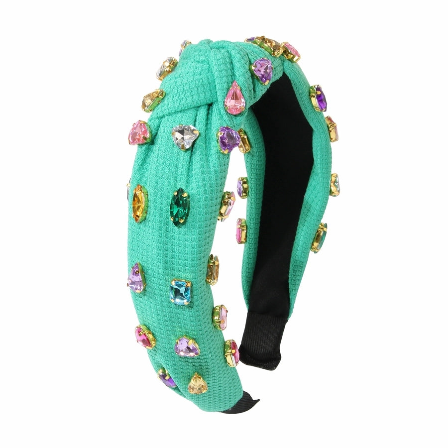 Women's Retro Knot Cloth Handmade Inlay Rhinestones Hair Band