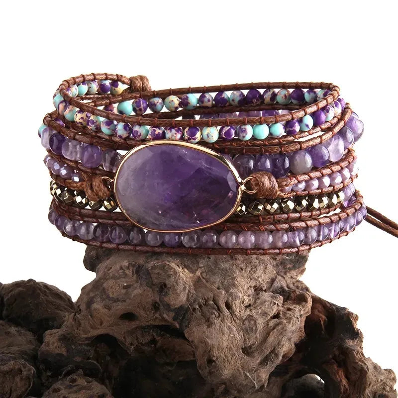 Vacation Geometric natural stone Beaded Chain Bracelets In Bulk