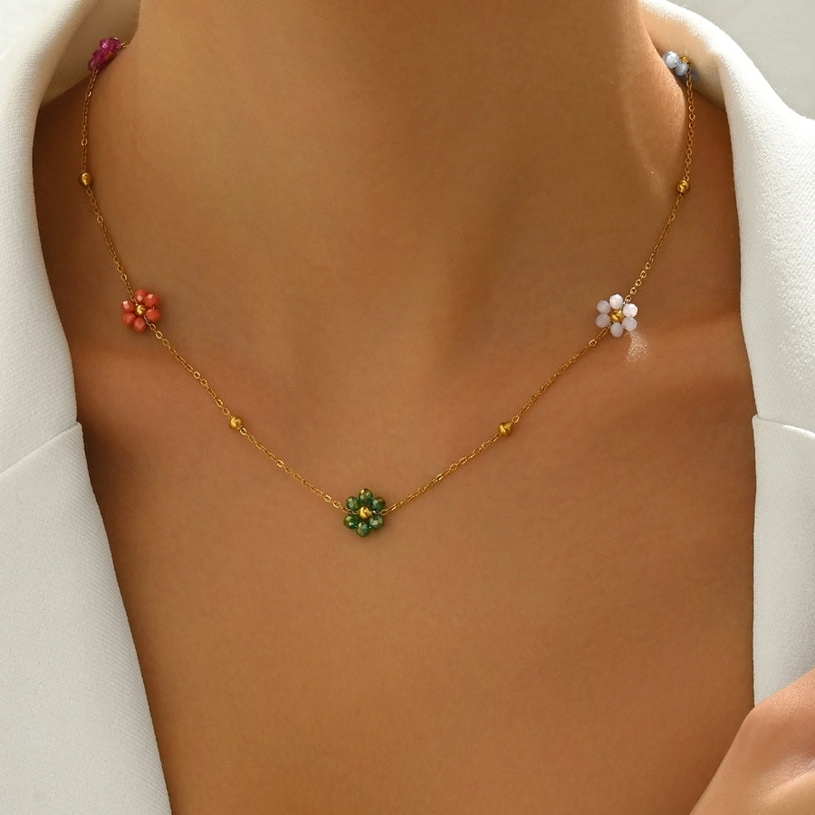 Copper Flower Copper Necklaces