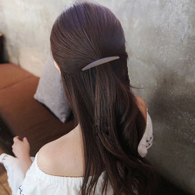 Korean-style fine half-hair simple hair clip clip head clip spring clip horizontal clip ponytail clip bangs clip