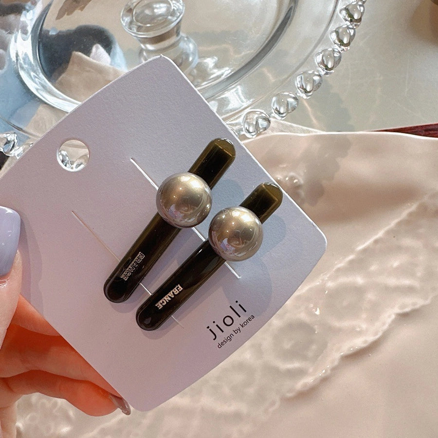 Women's Sweet Simple Style Heart Shape Alloy Hair Clip