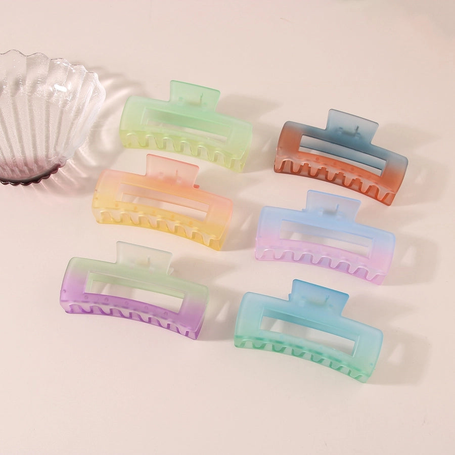 simple style gradient color plastic stoving varnish hair claws