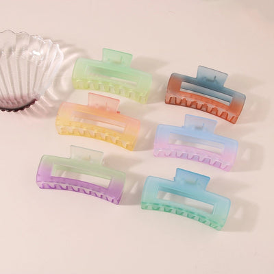 simple style gradient color plastic stoving varnish hair claws