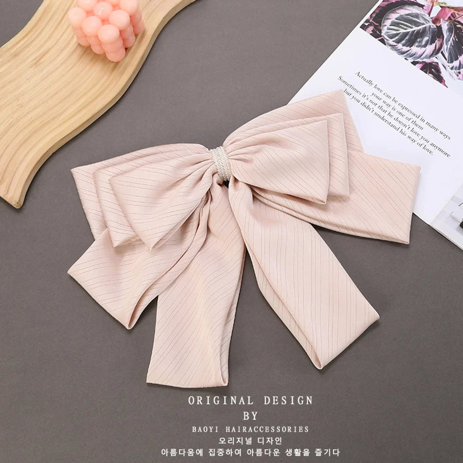 Women's Retro Bow Knot Cloth Hair Clip