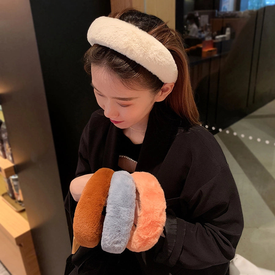 Women's Simple Style Classic Style Solid Color Cloth Hair Band