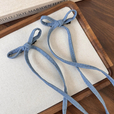 Women's Casual Preppy Style Artistic Bow Knot Alloy Cloth Hair Clip