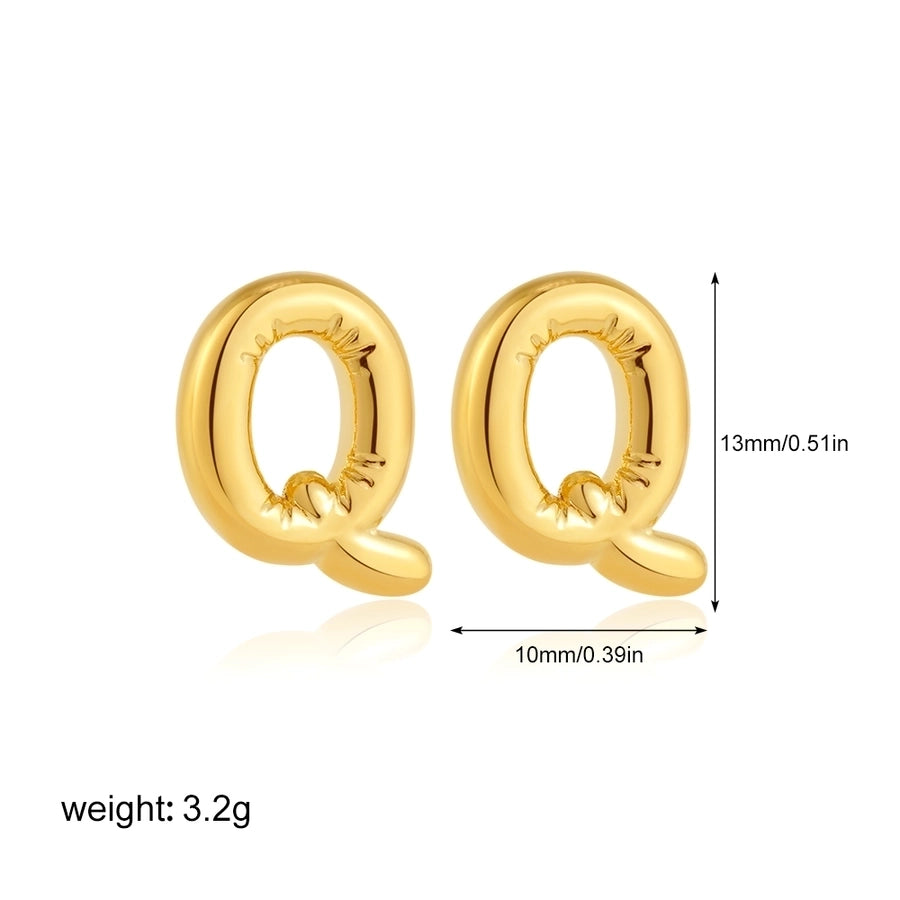 1 Pair Classic Style Letter 304 Stainless Steel Ear Studs