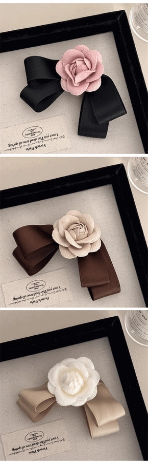 Women's Sweet Bow Knot Cloth Hair Clip
