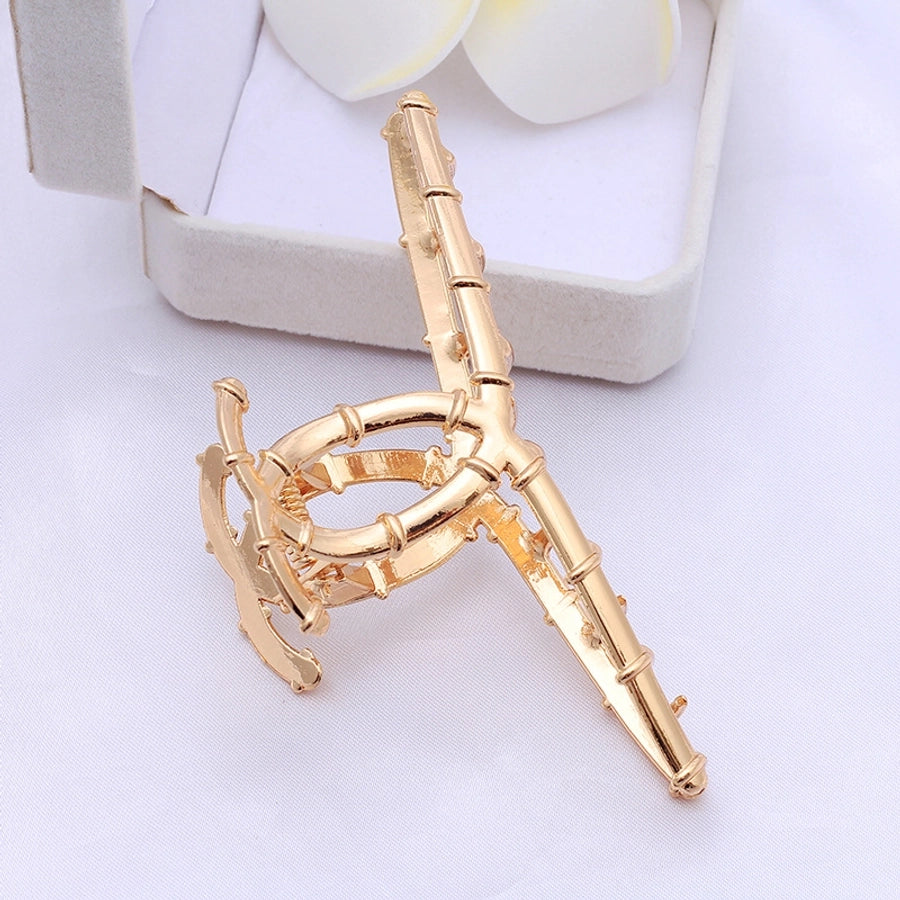 Women's net red hair clip large plate alloy grip women's back head butterfly shark clip hairpin