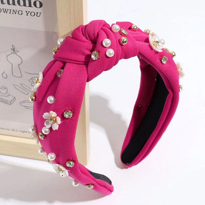 Women's Vacation Simple Style Solid Color Cloth Hair Band