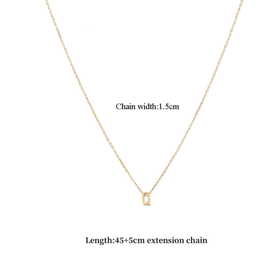 Jewelry Casual Classic Style Letter 201 Stainless Steel 304 Stainless Steel Pendant Necklace