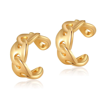 1 Pair Casual Elegant Classic Style Geometric Copper Ear Cuffs