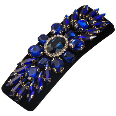 Women's Casual Vacation Classic Style Water Droplets Alloy Cloth Inlay Glass Hair Clip