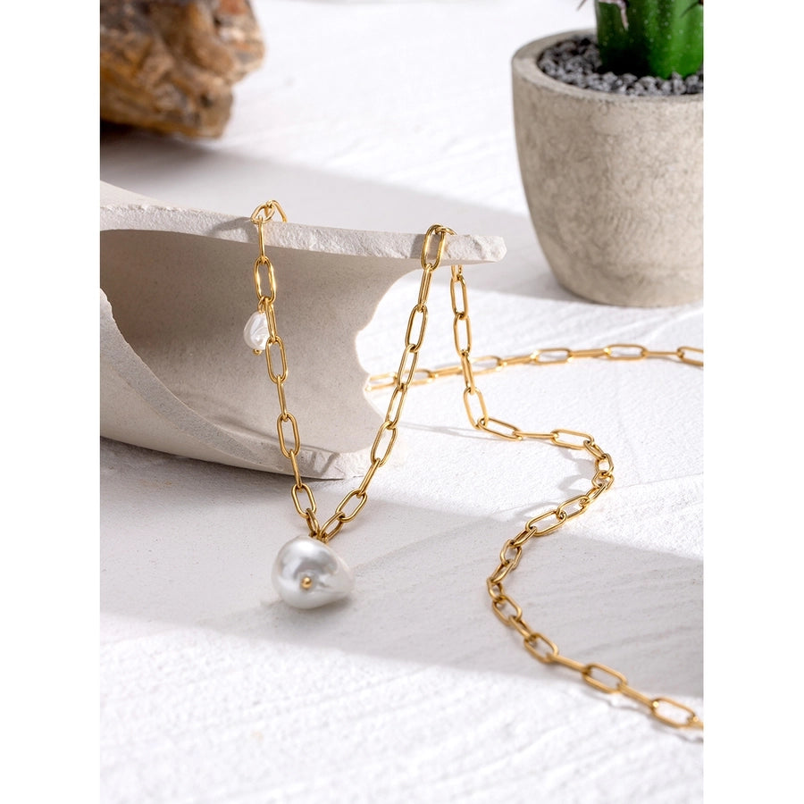 Jewelry Simple Style Classic Style Irregular 304 Stainless Steel 18K Gold Plated Pendant Necklace