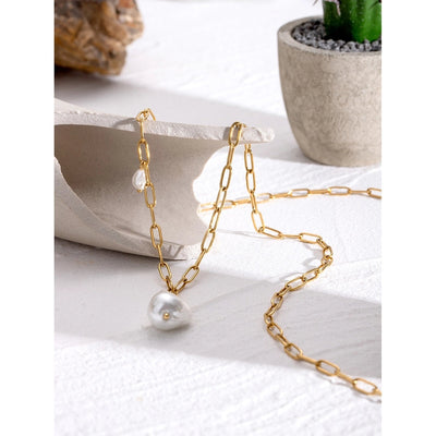 Jewelry Simple Style Classic Style Irregular 304 Stainless Steel 18K Gold Plated Pendant Necklace