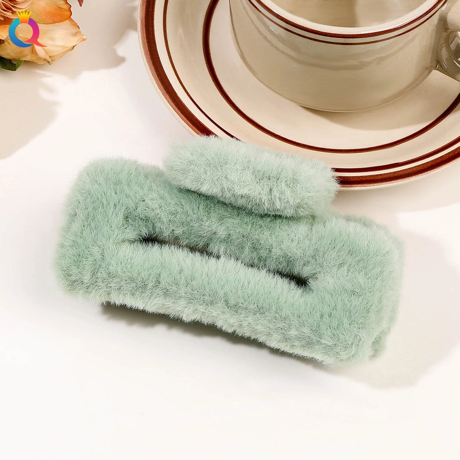 japanese style solid color plastic handmade hair claws 1 piece