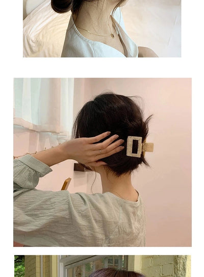 Korean-style Simple Leopard Print Small and Medium-sized Acetic Acid Clip Headwear Shark Clip for Women