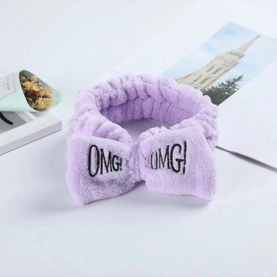 simple style bow knot cloth patchwork hair tie