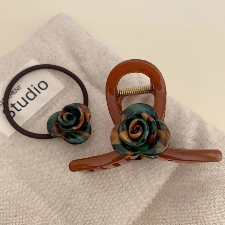 Women's Elegant Lady Simple Style Flower PS Acetic acid sheets Hair Tie Hair Claws