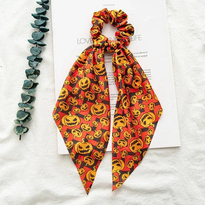 vacation polka dots solid color flower cloth floral hair tie