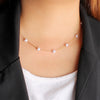 Jewelry Vacation Simple Style Heart Shape 304 Stainless Steel 18K Gold Plated Bracelets Necklace