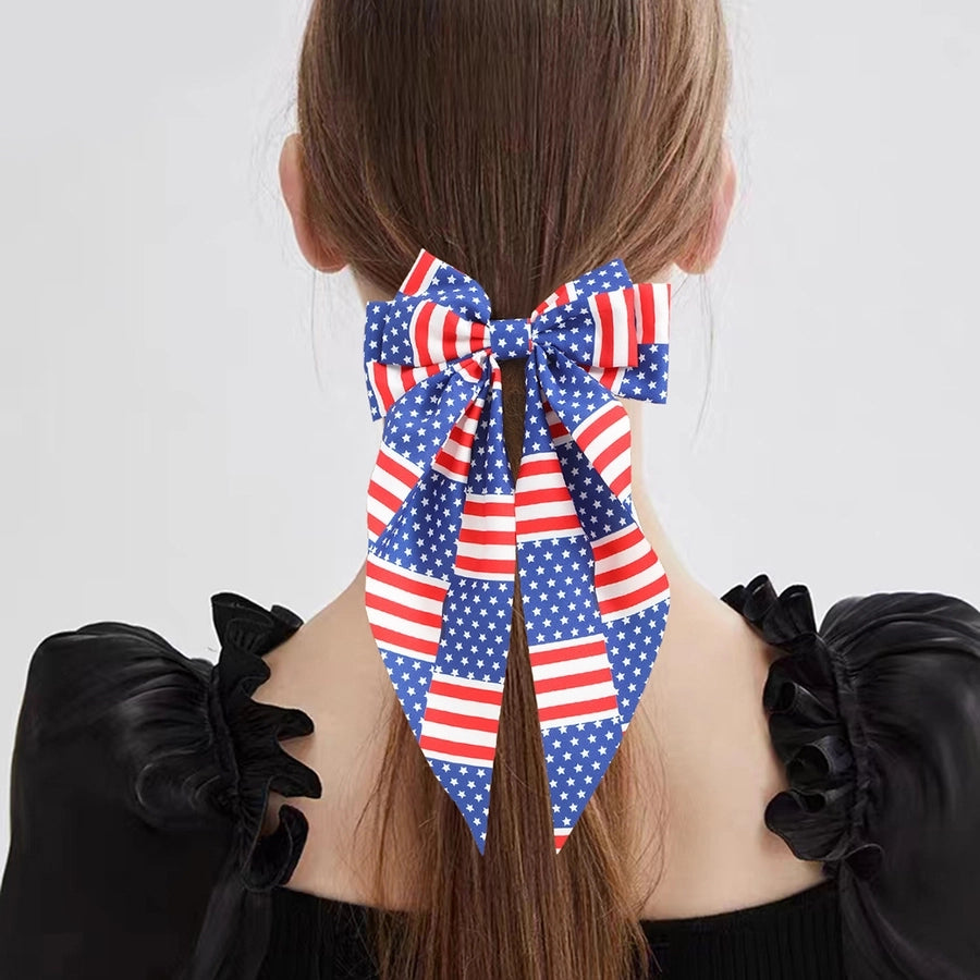 Women's Simple Style Classic Style American Flag Cloth Hair Clip