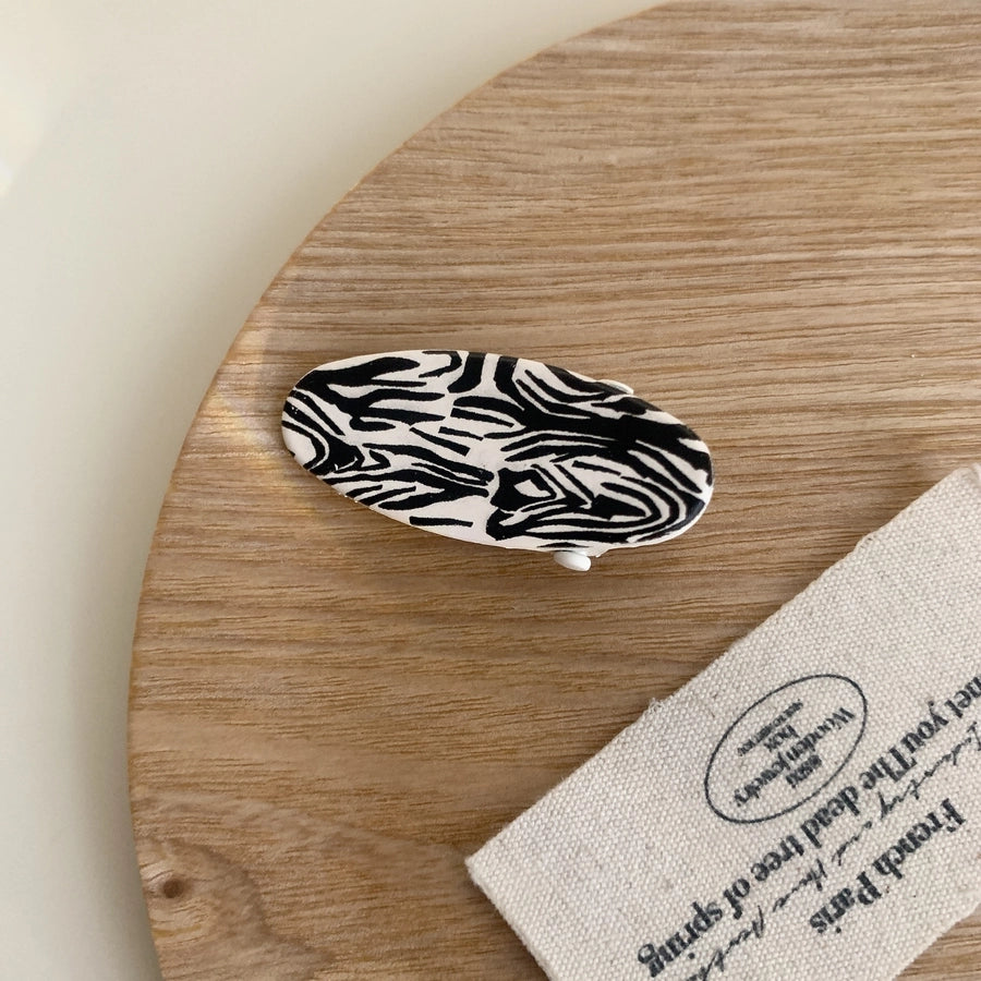 Women's Simple Style Commute Leopard Metal Hair Clip