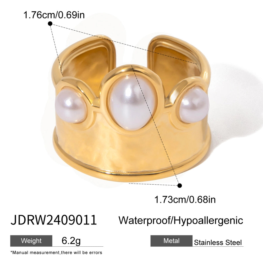 Jewelry Simple Style Classic Style Geometric 304 Stainless Steel Open Rings