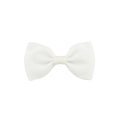 european and american solid color children's bow cute hairpin