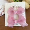 Women's Sweet Korean Style Bow Knot Sequins Hair Clip Hair Tie