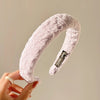 fashion solid color cloth handmade hair band 1 piece