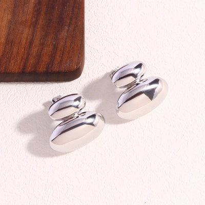 1 Pair Simple Style Classic Style Solid Color Plating Copper 18K Gold Plated Gold Plated Ear Studs