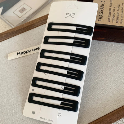 simple style classic style solid color alloy hair clip