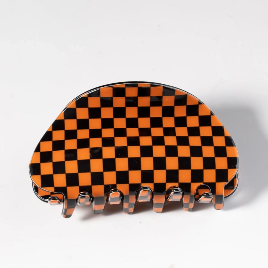 Halloween Simple Style Women's Pumpkin Lattice Spider PVC Hair Claws