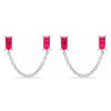 1 Pair Casual Elegant Geometric Copper Zircon 24K Gold Plated Drop Earrings
