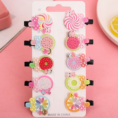 cute fruit soft clay hair clip