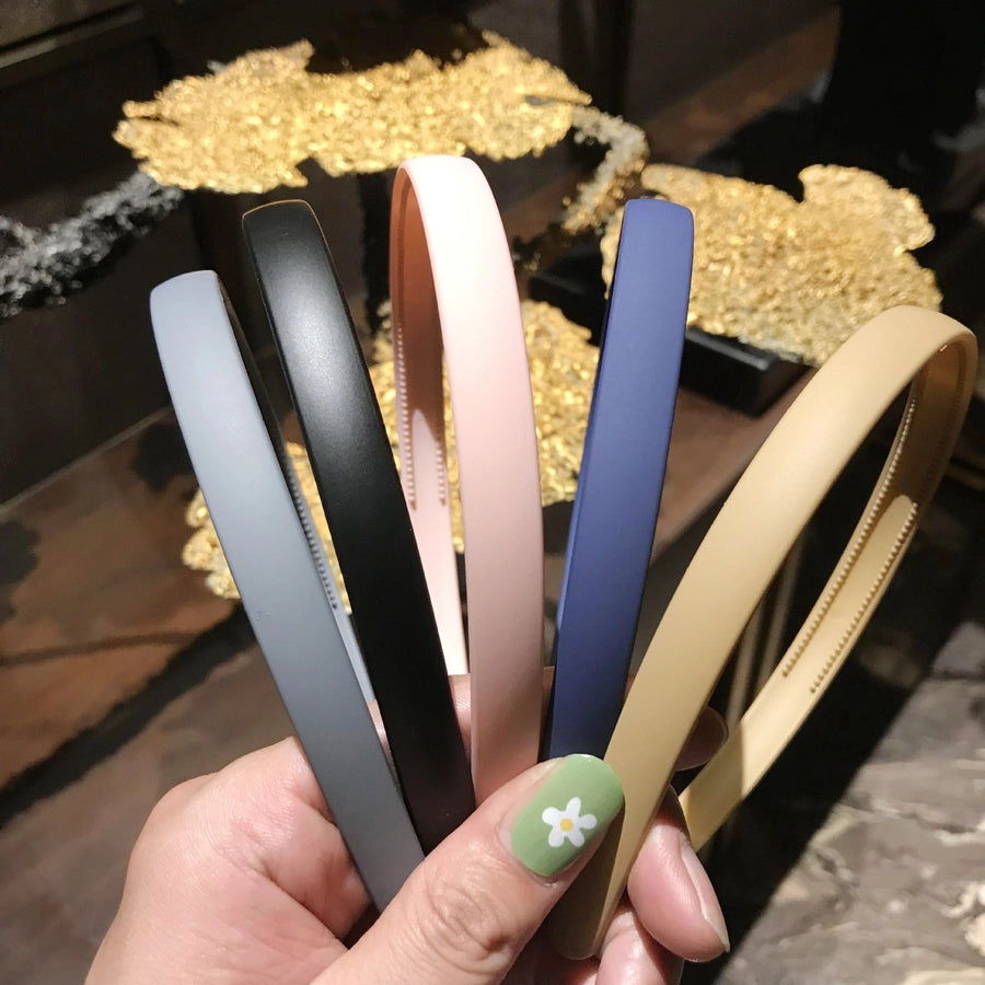 u shape solid color plastic resin hair band 1 piece